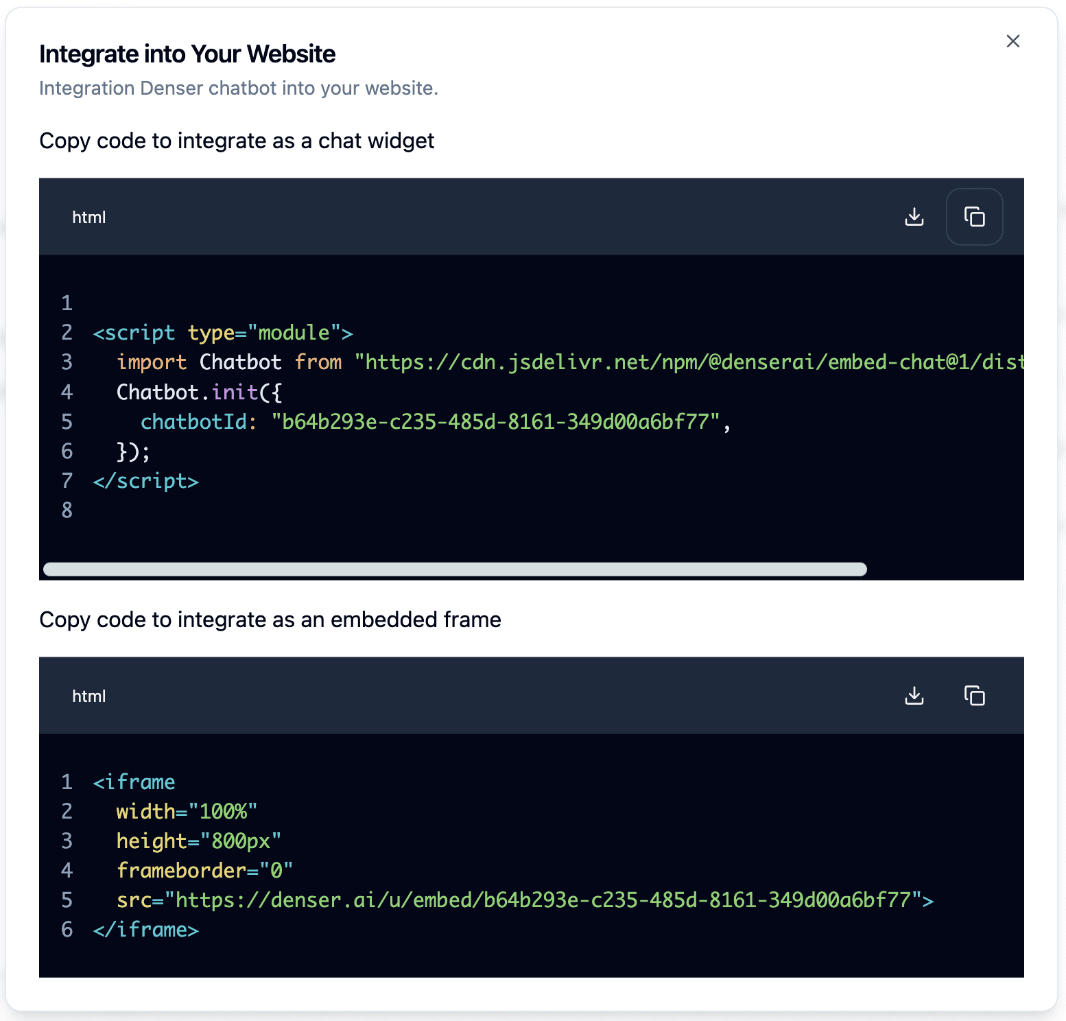 Integrate_AI_website_chatbot_3