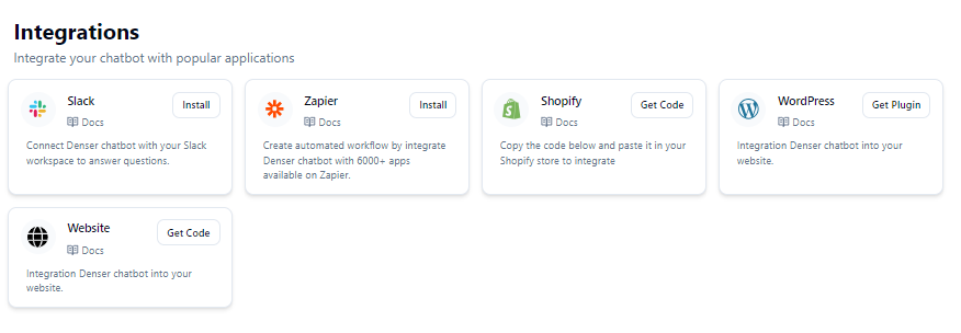 Chatbot_Denser_Integrations